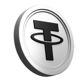 Sección de información de la plataforma con gráfico de la moneda Tether USDT